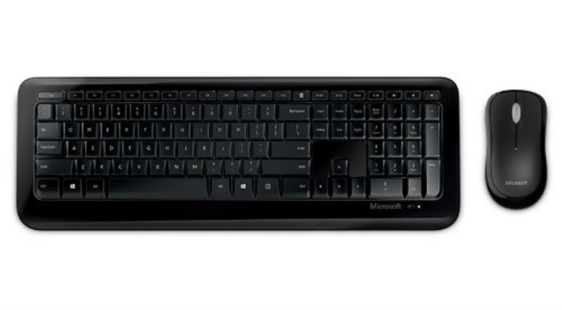 MICROSOFT Kit tastiera e mouse wireless Microsoft Desktop 800 nero